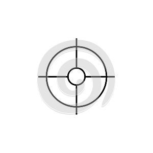 Military sniper rifle scope collimator sight icon photo