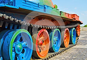 Military tank panzer track