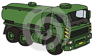 Military tank truck