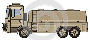 Military tank truck