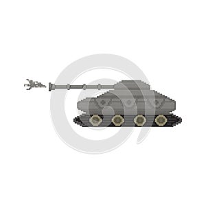 Military tank. Vector illustration decorative design