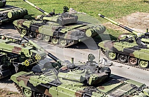 Military tanks