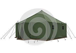 Military Tent Isolated