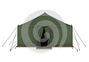 Military Tent Isolated