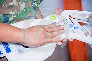 Military test cervical hard collar