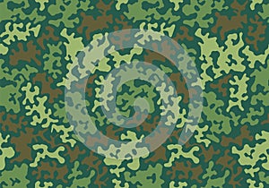 Military textile of camouflage for uniform. Como fabric textured material