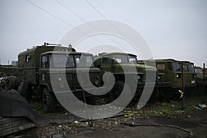 Military Trucks in Sofia, Bulgaria