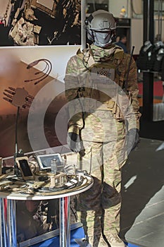 Military uniform on dummy