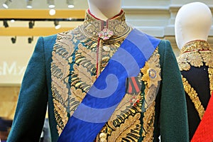 The military uniform of a Russian officer photo