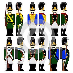 Military Uniforms Army Bavaria in 1812-2