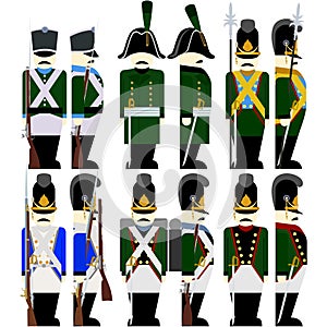 Military Uniforms Army Bavaria in 1812-5