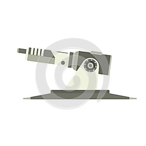 Military vector gun tank army vehicle illustration turret armored