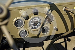 Military vehicle dashboard