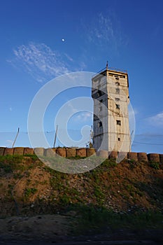 Military watchtower in Cizre Turkey