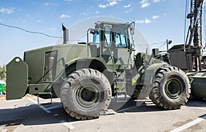 Military Wheel Dozer presented at Latrun Armored Corps Museum