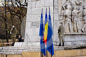 Military women at the National Day of Romania