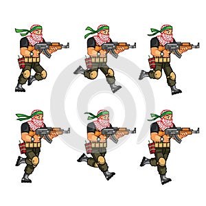 Militia Running Sprite