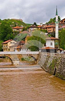 Miljacka river, Sarajevo photo