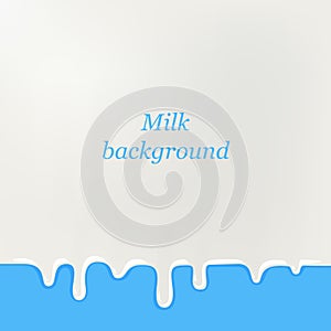 Milk background for greeting card, poster.