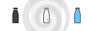 Milk bottle icon