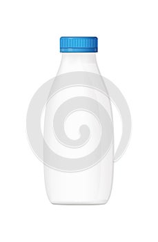 Milk bottle Vector illustration isolated on white background