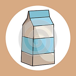 Milk box healthy fresh image