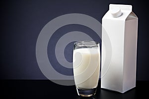 Milk Carton And Glass