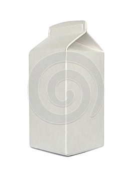 Milk carton pack template mockup