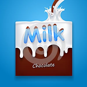 Milk with chocolate