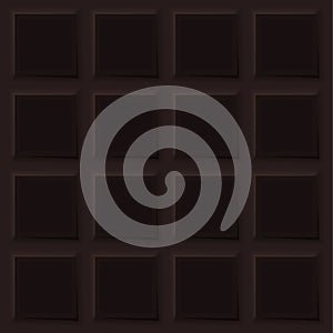 Milk Chocolate bar. Food Design Elements. Flat Vector illustration.