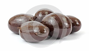 Milk chocolate covered almonds