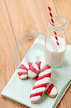 Milk and Christmas cookies