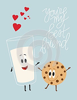 Milk and cookies. Best friends.