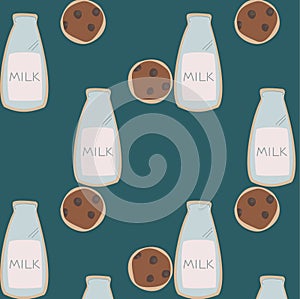 Milk cookies pattern