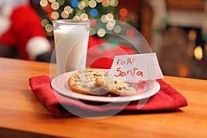 Milk and cookies for Santa