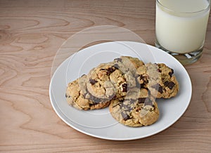 Milk and Dark Chocolate Chunk Cookies