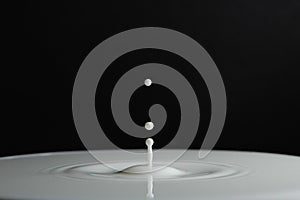 A milk drop photo