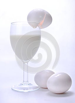 Milk, Eggs and Wine Glass