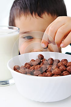 Milk, flakes, childhood