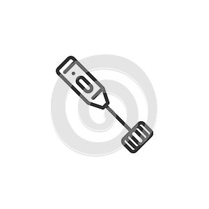 Milk Frother line icon photo