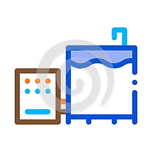 Milk fullness icon vector outline illustration