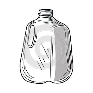 milk gallon sketch