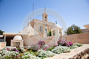 Milk Grotto church in Bethlehem, Palestine photo