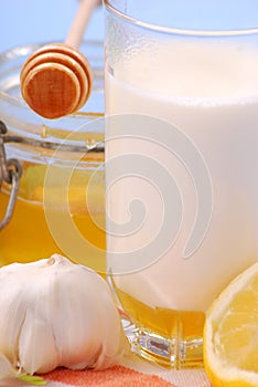 Milk with honey