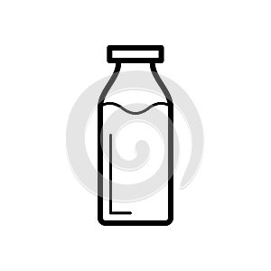 Milk icon flat vector template design trendy