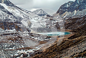 Milk lake at Doacheng Yading National park, Sichuan, China