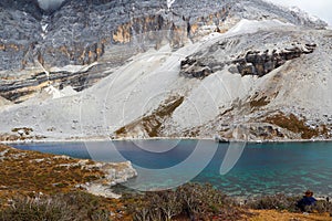 Milk lake in Yading scenic area of China