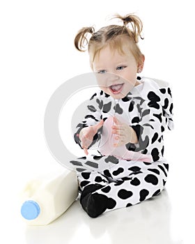 Milk-Loving Cow Baby