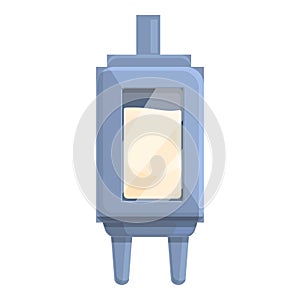 Milk pasteurization icon, cartoon style photo