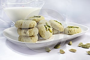 Milk peda Indian Sweet or malai peda ,milk fudge